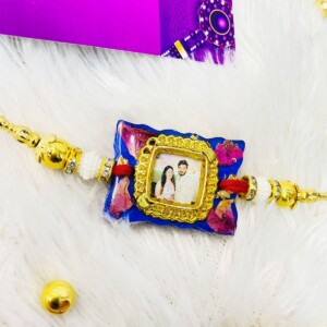 Resin Customised Photo Rakhi